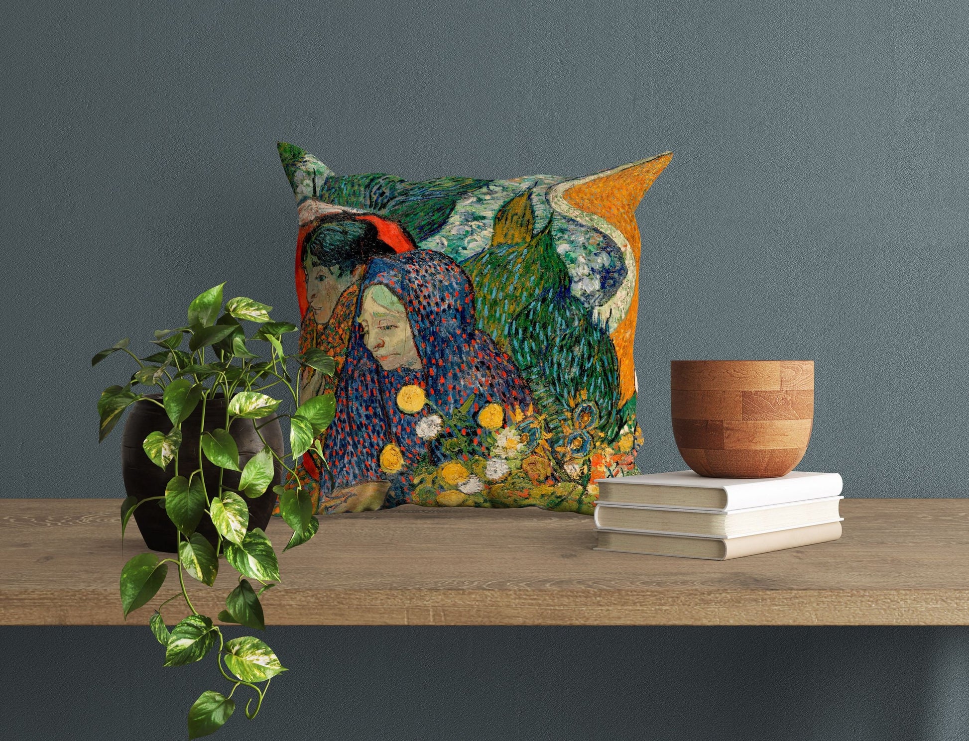 Vincent Van Gogh Famous Art Ladies Of Arles, Throw Pillow, Abstract Throw Pillow, Art Pillow, Contemporary Pillow, 18 X 18 Pillow Covers