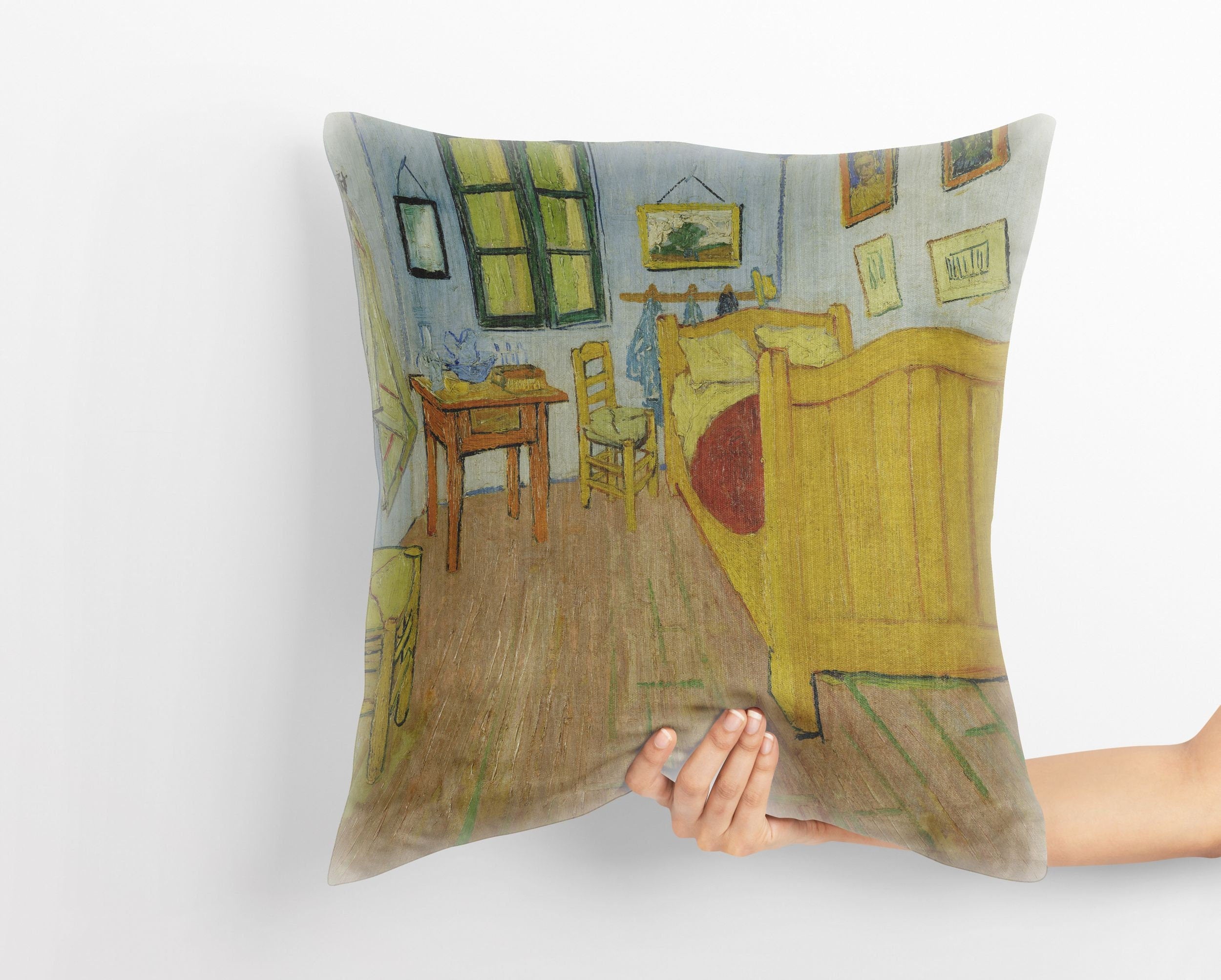 Vincent Van Gogh The Bedroom Tapestry Pillows Abstract Throw Pillow georgemillerart