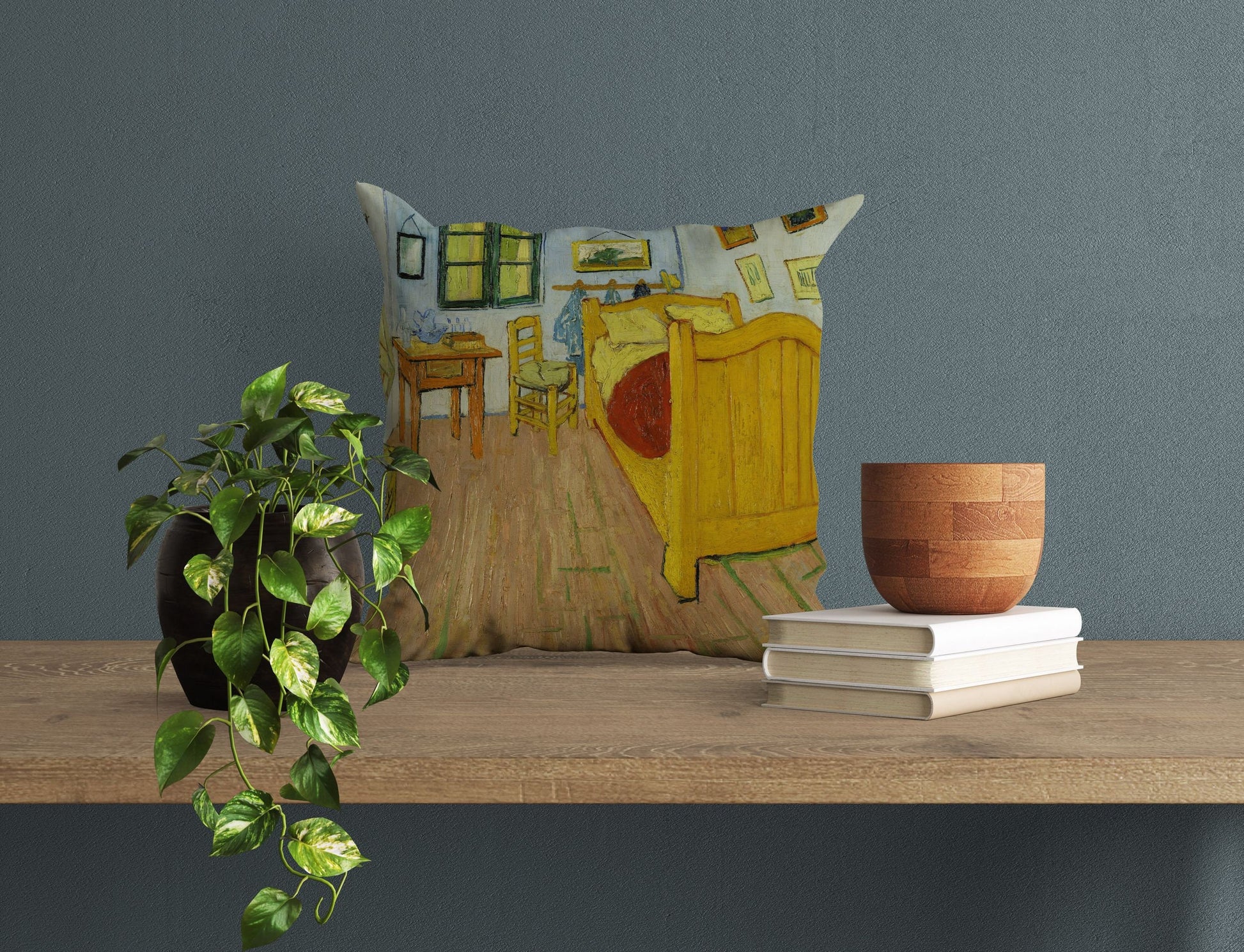 Vincent Van Gogh The Bedroom, Tapestry Pillows, Abstract Throw Pillow Cover, Art Pillow, Bright Yellow Pillow,Farmhouse Decor