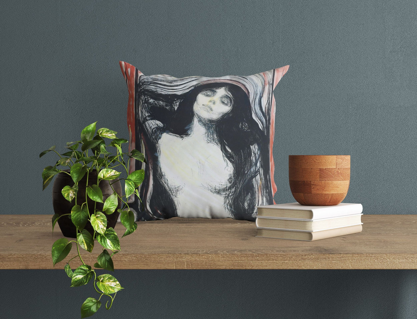 Edvard Munch Famous Art Madonna, Throw Pillow, Abstract Throw Pillow Cover, 22X22 Pillow Cover, Housewarming Gift, Sofa Pillows