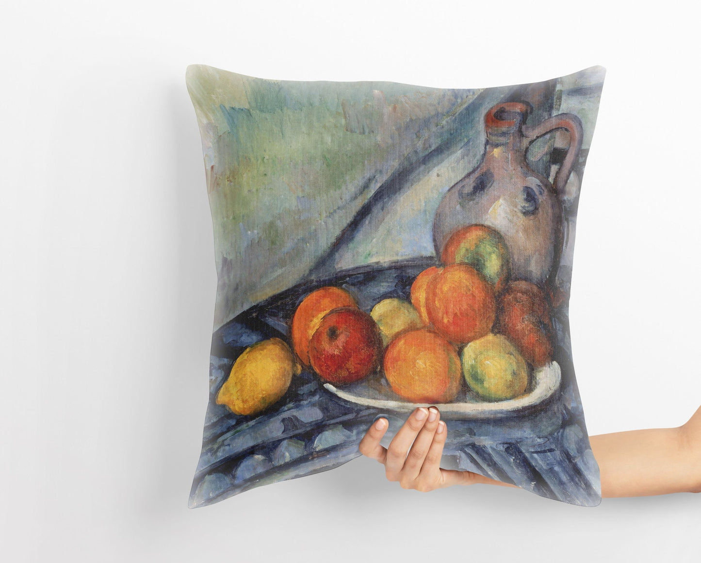 Paul Cezanne Famous Art Fruit, Pillow Case, Abstract Pillow, Artist Pillow, Post-Impressionist Art, Square Pillow, Housewarming Gift