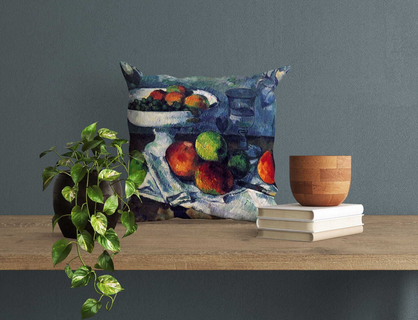 Paul Cezanne Famous Art, Decorative Pillow, Abstract Pillow, Art Pillow, Red And Blue, Modern Pillow, 22X22 Pillow Cover, Home Decor Pillow