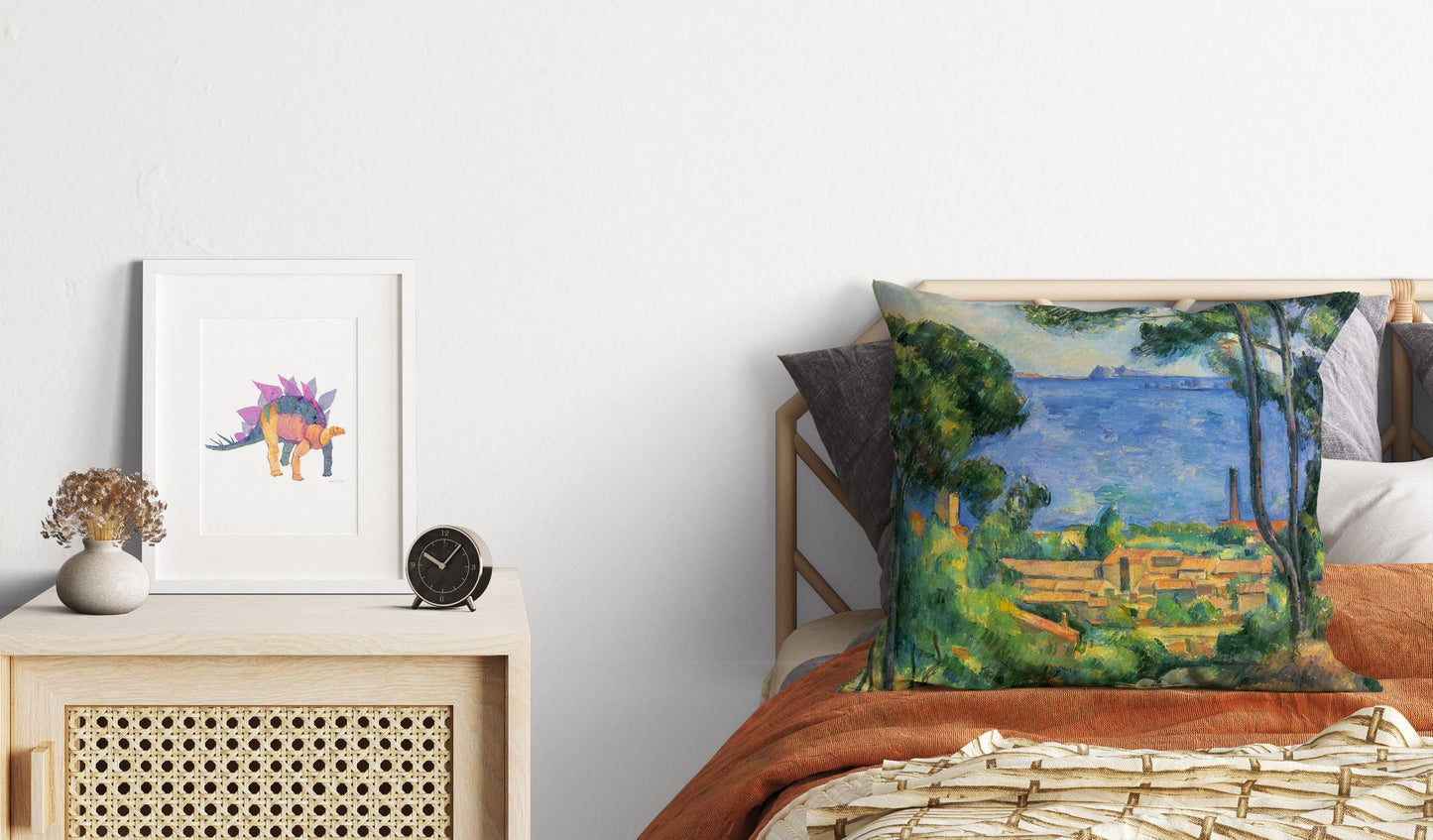 Paul Cezanne Famous Art, Pillow Case, Abstract Pillow, Art Pillow, Green And Yellow, Modern Pillow, Large Pillow Cases, Home Decor Pillow