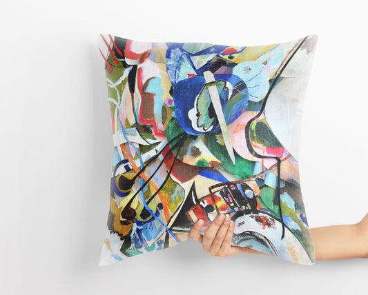 Wassily Kandinsky Abstract Painting, Throw Pillow Cover, Abstract Pillow Case, Soft Pillow Cases, Colorful Pillow Case, Contemporary Pillow