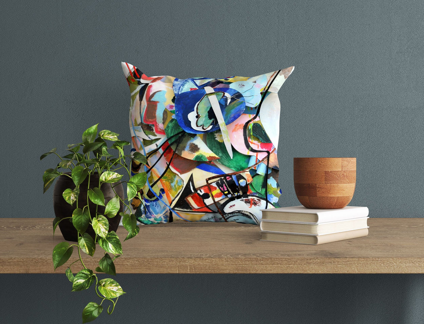 Wassily Kandinsky Abstract Painting, Throw Pillow Cover, Abstract Pillow Case, Soft Pillow Cases, Colorful Pillow Case, Contemporary Pillow