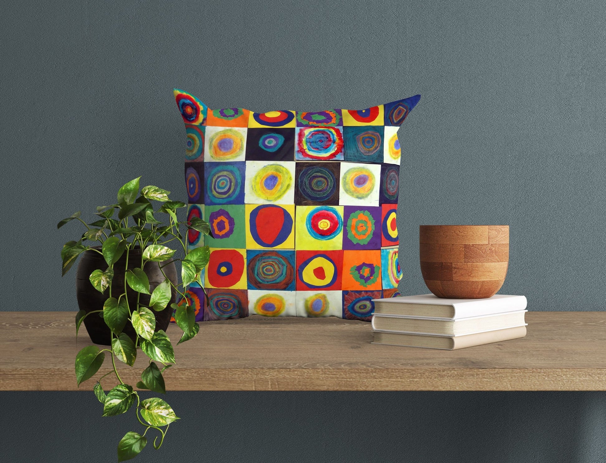Wassily Kandinsky Abstract Painting, Throw Pillow Cover, Abstract Pillow, Designer Pillow, 22X22 Pillow, Housewarming Gift, Holiday Gift