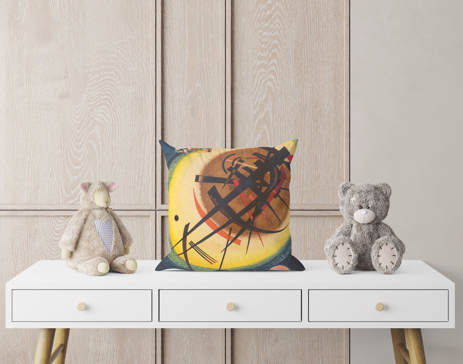 Wassily Kandinsky Abstract Painting, Decorative Pillow, Abstract Throw Pillow, Designer Pillow, Home Decor Pillow, Abstract Decor