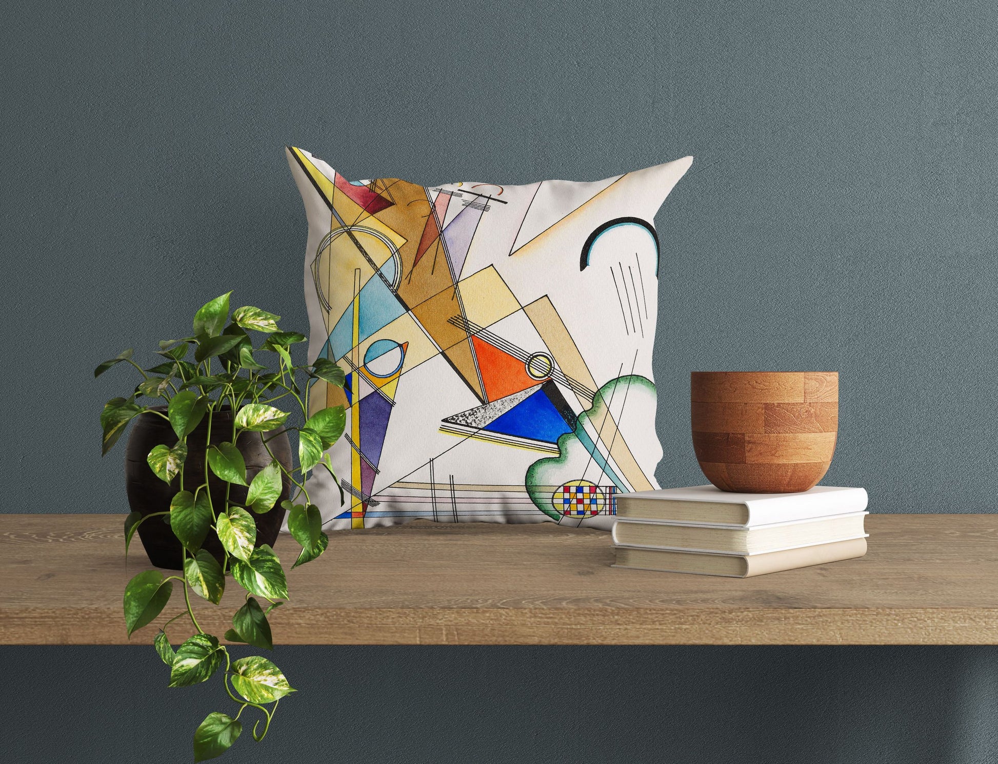 Wassily Kandinsky Abstract Painting, Throw Pillow Cover, Geometric Pillow, Soft Pillow Cases, Colorful Pillow Case, Indoor Pillow Cases