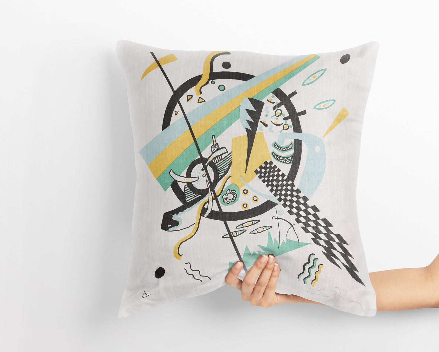Wassily Kandinsky Abstract Painting, Throw Pillow Cover, Abstract Throw Pillow Cover, Soft Pillow Cases, Contemporary Pillow, Large Pillow