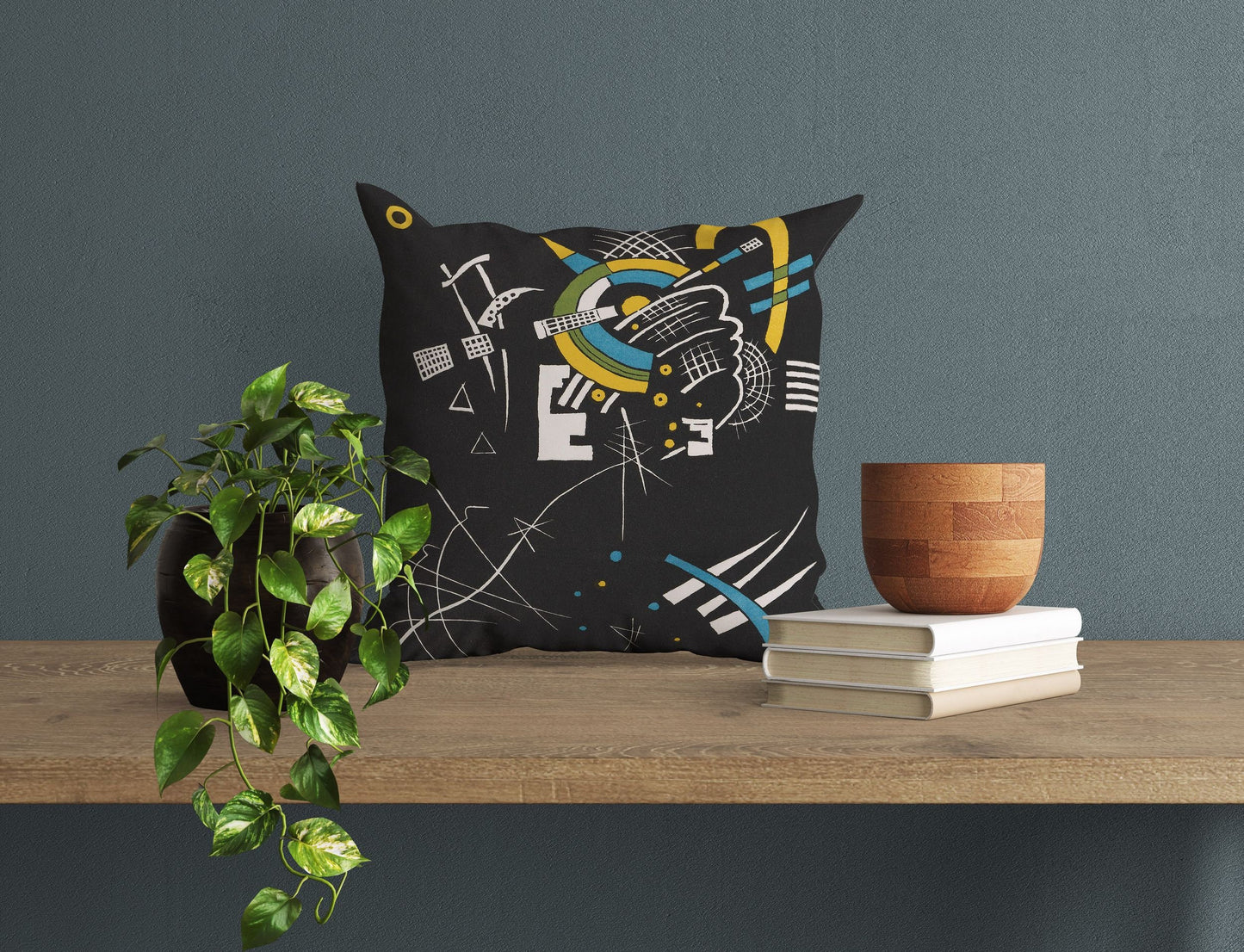 Wassily Kandinsky Abstract Painting, Toss Pillow, Abstract Pillow, Designer Pillow, Colorful Pillow Case, Contemporary Pillow, Square Pillow