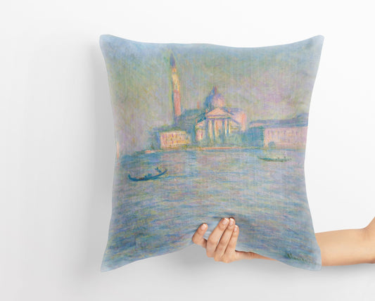 Claude Monet Famous Painting, Throw Pillow, Abstract Pillow, Artist Pillow, Green Pillow Cases, Impressionist Pillow, 18 X 18 Pillow Covers
