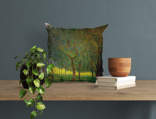 Gustav Klimt Famous Painting, Throw Pillow, Abstract Throw Pillow Cover, Art Pillow, Green Pillow Cases, Art Nouveau Pillow, Abstract Decor