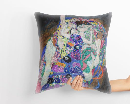 Gustave Klimt The Virgin, Decorative Pillow, Abstract Throw Pillow, Designer Pillow, Art Nouveau Pillow, Large Pillow Cases