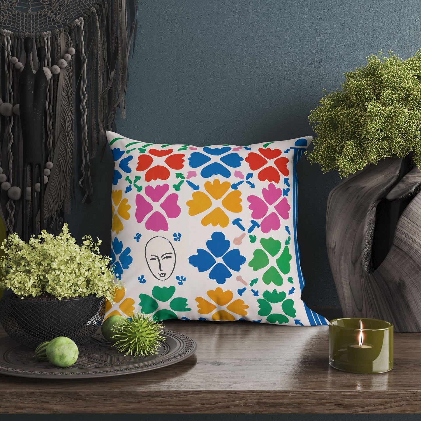 Henri Matisse Famous Art, Throw Pillow, Abstract Pillow, Art Pillow, Colorful Pillow Case, Modern Pillow, 22X22 Pillow Cover, Abstract Decor
