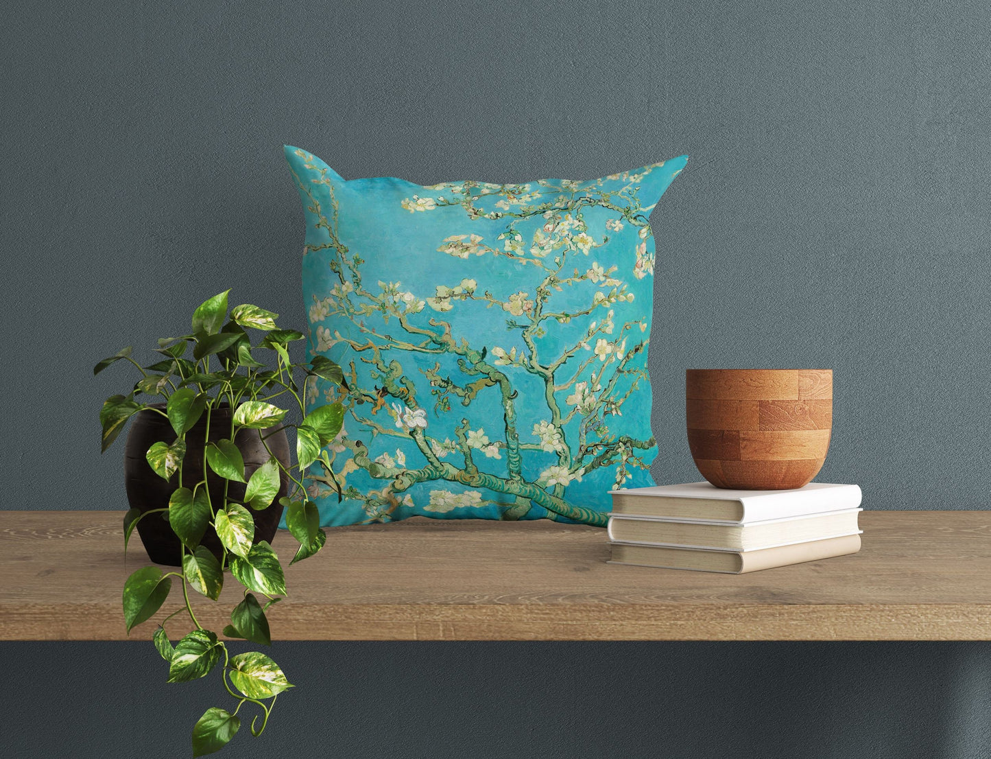 Vincent Van Gogh Almond Blossom Famous Art, Throw Pillow, Abstract Pillow, Soft Pillow Cases, Green Pillow Cases, Large Pillow Cases