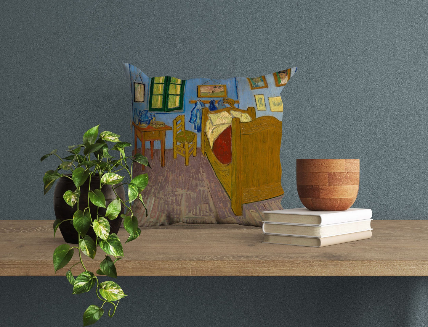 Vincent Van Gogh Famous Painting The Bedroom In Arles, Throw Pillow Cover, Abstract Pillow, Designer Pillow, Contemporary Pillow