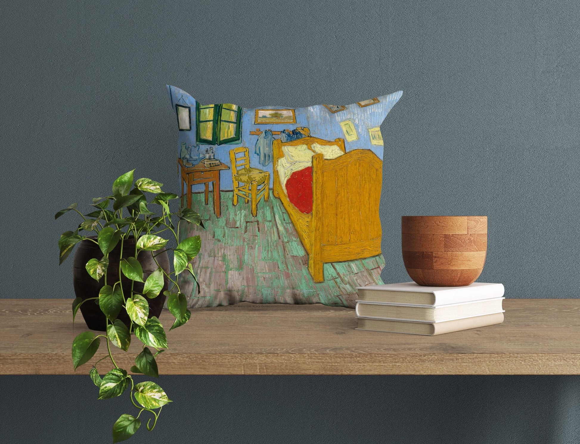 Vincent Van Gogh Famous Painting The Bedroom, Throw Pillow Cover, Abstract Throw Pillow, Designer Pillow, Home Decor Pillow, Farmhouse Decor