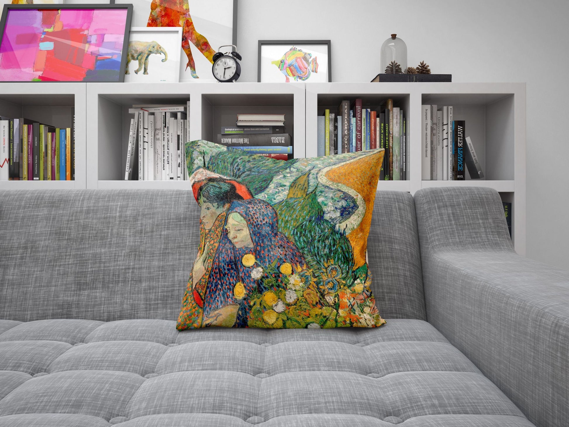 Vincent Van Gogh Famous Art Ladies Of Arles, Throw Pillow, Abstract Throw Pillow, Art Pillow, Contemporary Pillow, 18 X 18 Pillow Covers