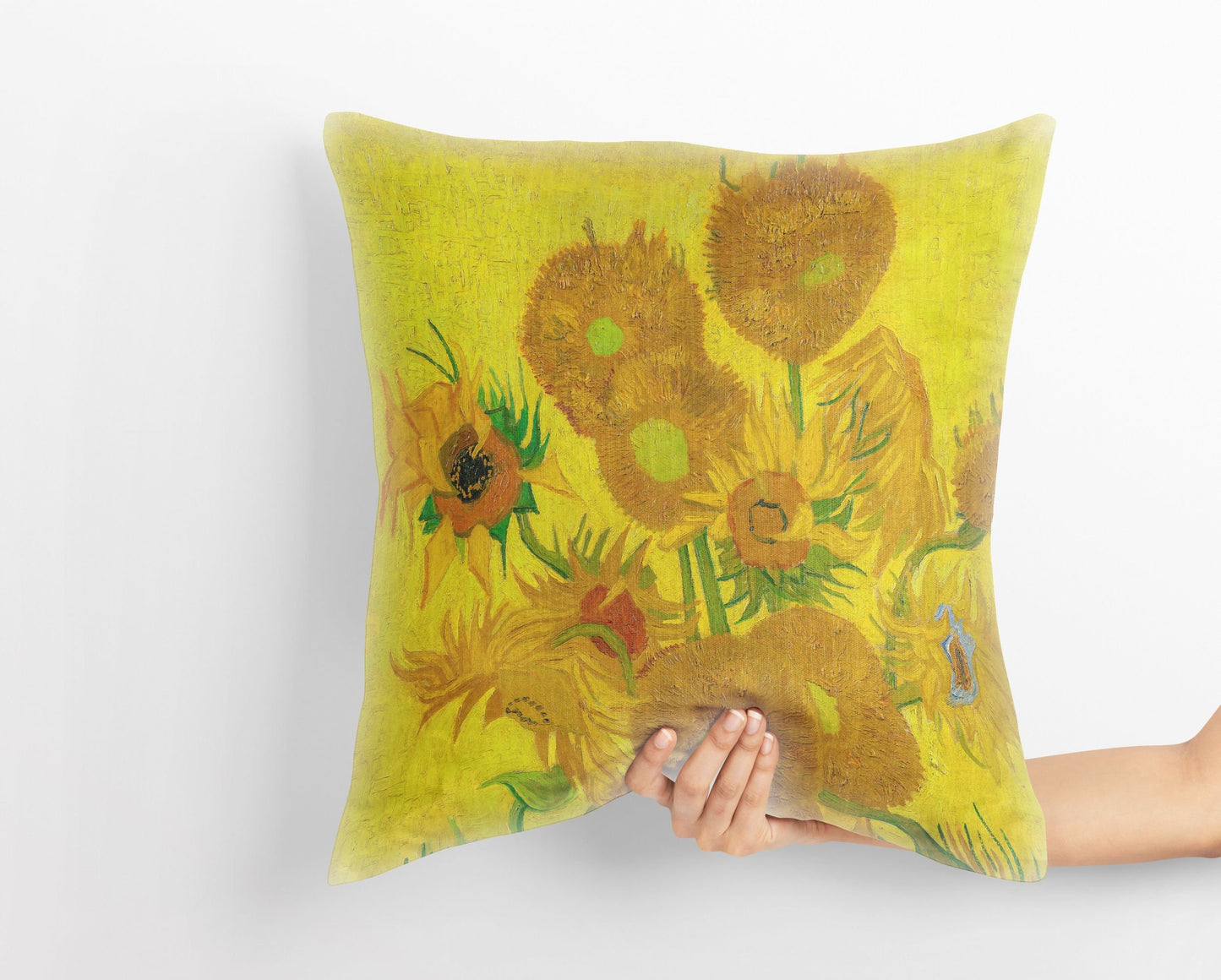 Vincent Van Gogh Sunflowers, Throw Pillow, Abstract Throw Pillow, Soft Pillow Cases, Bright Yellow Pillow Home Decor Pillow, Farmhouse Decor