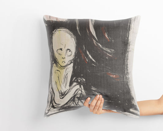 Edvard Munch Famous Art Madonna, Throw Pillow, Abstract Throw Pillow Cover, Soft Pillow Cases, Black And White, Contemporary Pillow