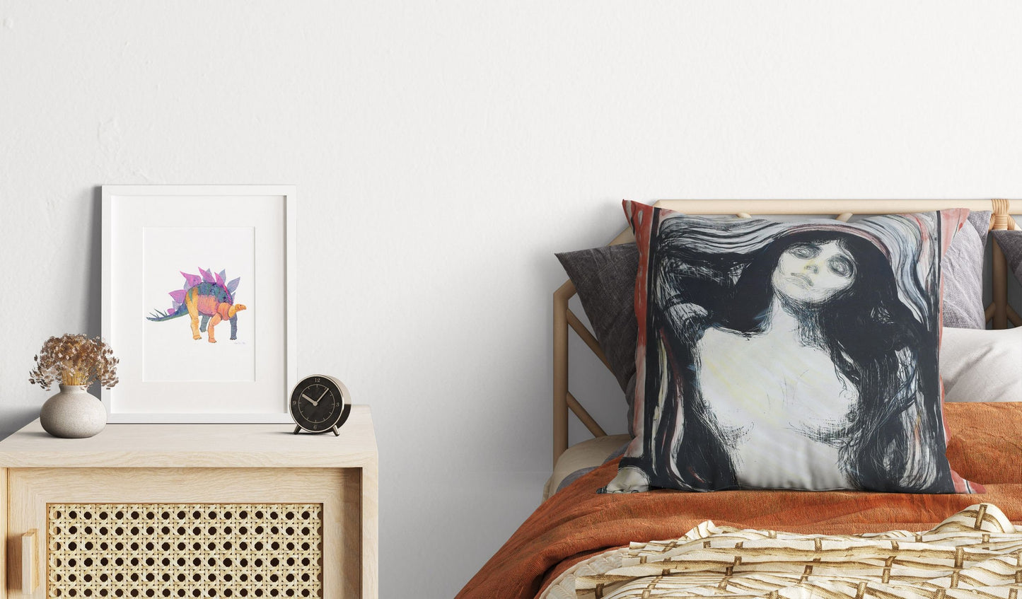 Edvard Munch Famous Art Madonna, Throw Pillow, Abstract Throw Pillow Cover, 22X22 Pillow Cover, Housewarming Gift, Sofa Pillows