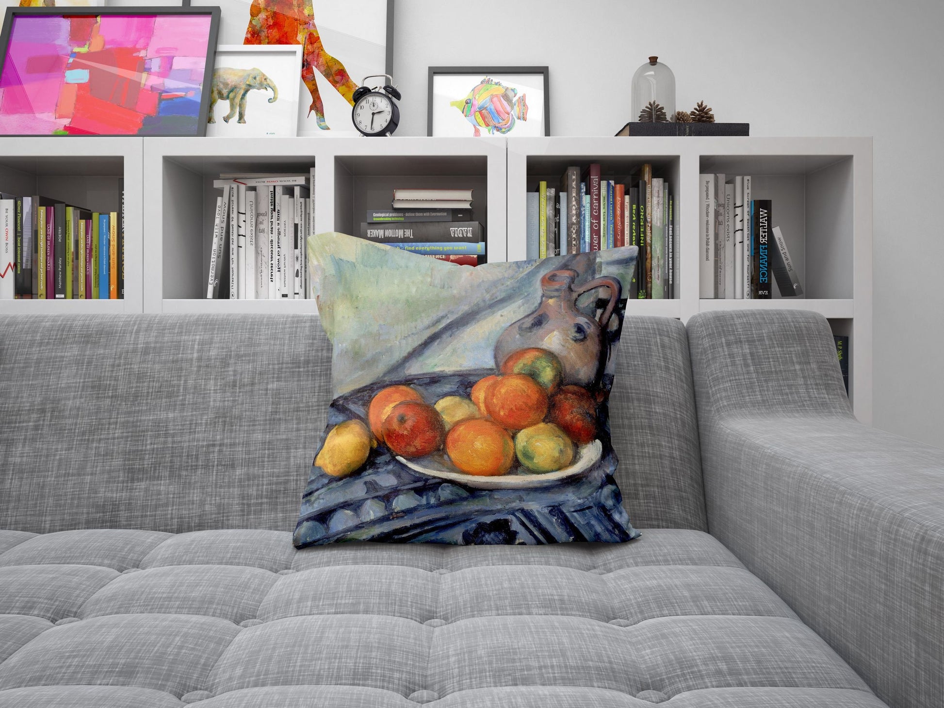 Paul Cezanne Famous Art Fruit, Pillow Case, Abstract Pillow, Artist Pillow, Post-Impressionist Art, Square Pillow, Housewarming Gift