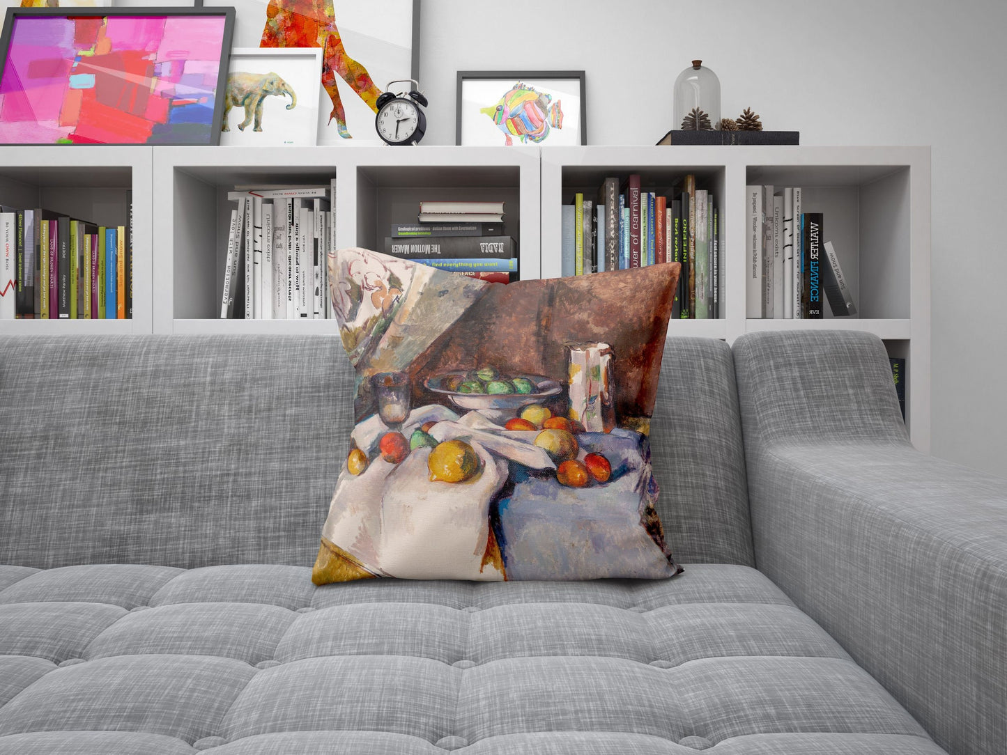 Paul Cezanne Famous Art Fruit, Toss Pillow, Abstract Throw Pillow, Artist Pillow, Red And Yellow, 18 X 18 Pillow Covers, Sofa Pillows