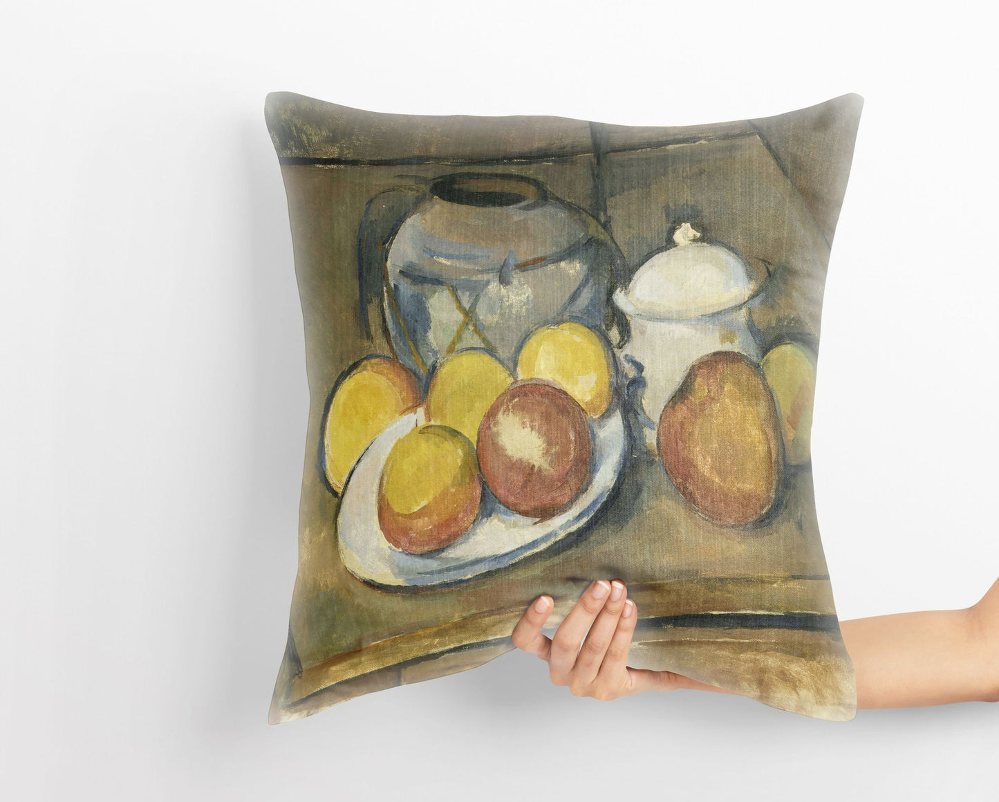 Paul Cezanne Famous Art Fruit, Throw Pillow, Abstract Throw Pillow, Artist Pillow, Yellow, Modern Pillow, 18 X 18 Pillow Covers