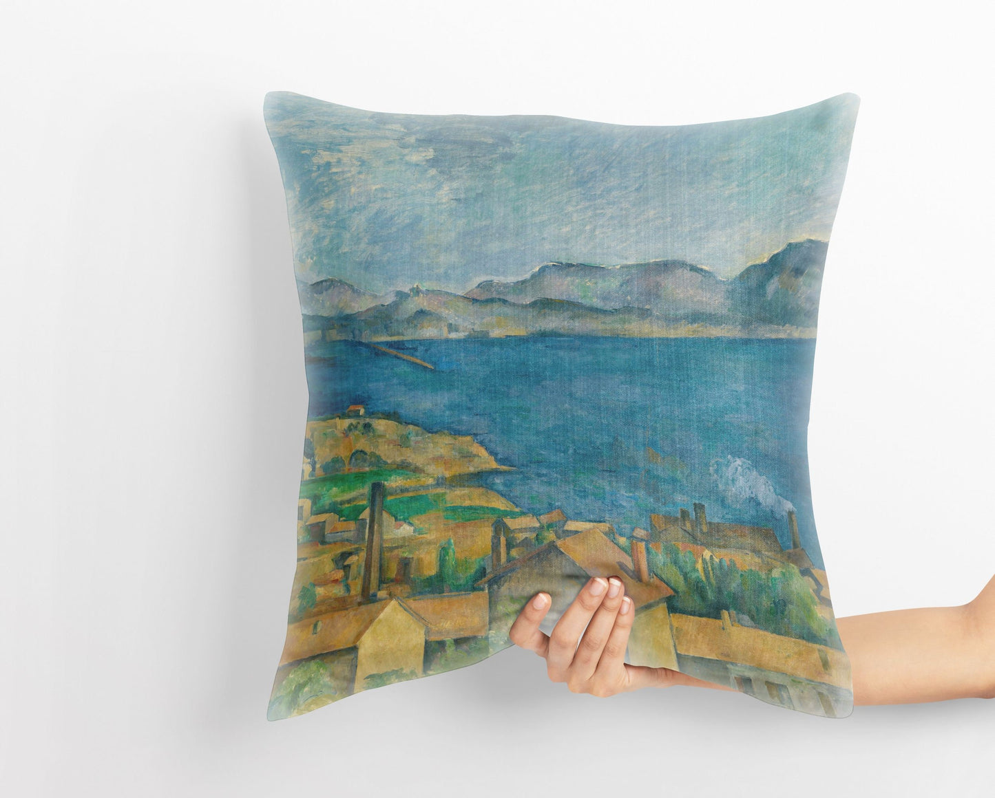Paul Cezanne Famous Art, Tapestry Pillows, Abstract Throw Pillow Cover, Art Pillow, Blue, Modern Pillow, Housewarming Gift, Farmhouse Decor