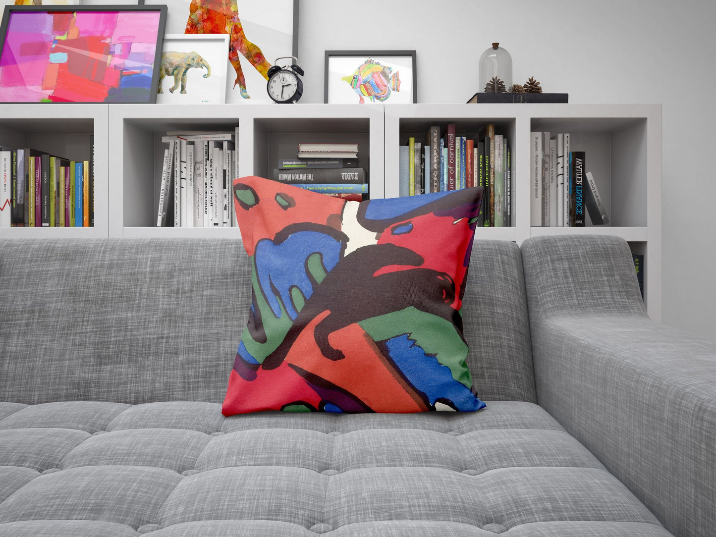 Wassily Kandinsky Abstract Painting, Tapestry Pillows, Geometric Pillow, Artist Pillow, Colorful Pillow Case, Contemporary Pillow