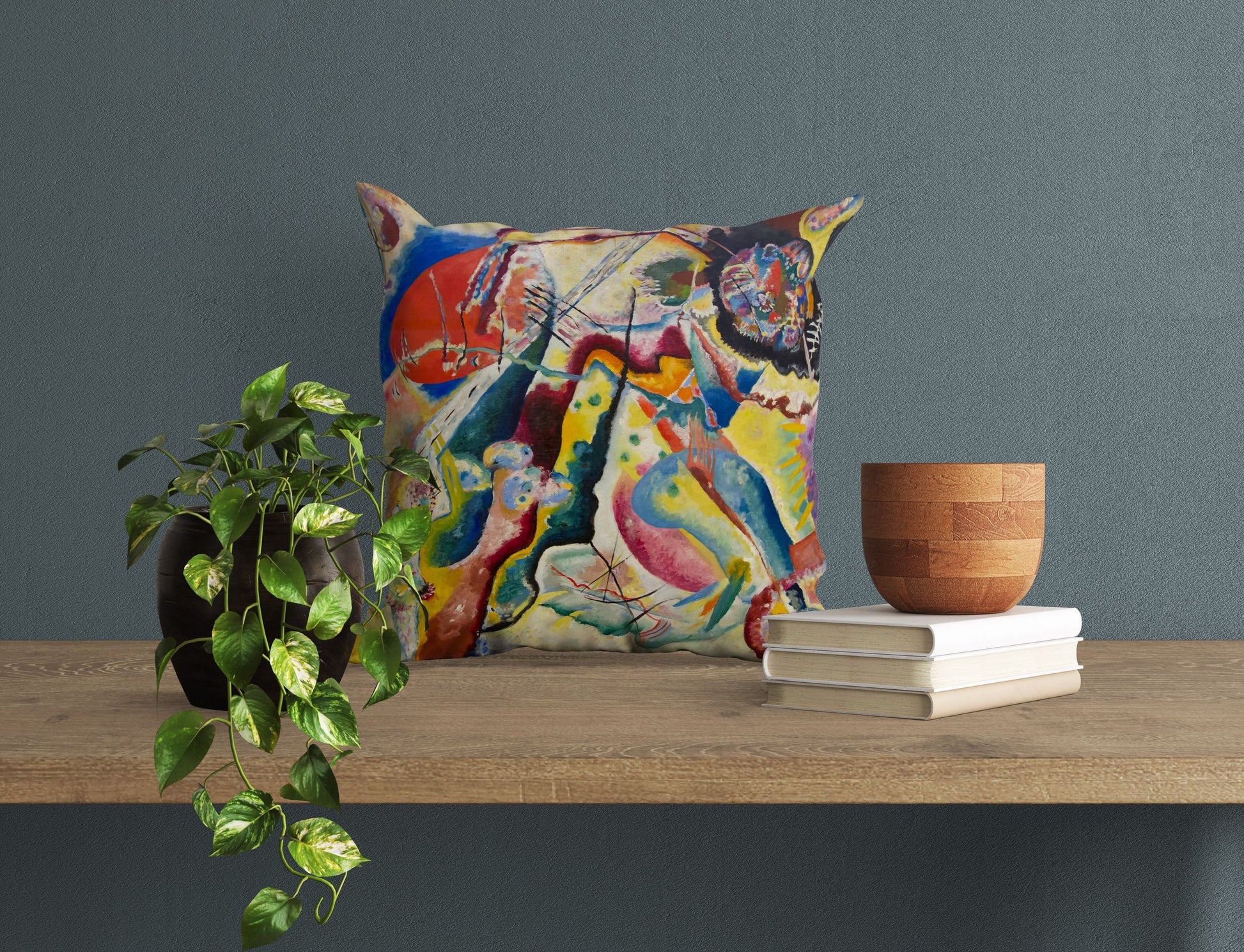 Wassily Kandinsky Abstract Painting, Throw Pillow, Geometric Pillow, Art Pillow, Contemporary Pillow, 18 X 18 Pillow Covers