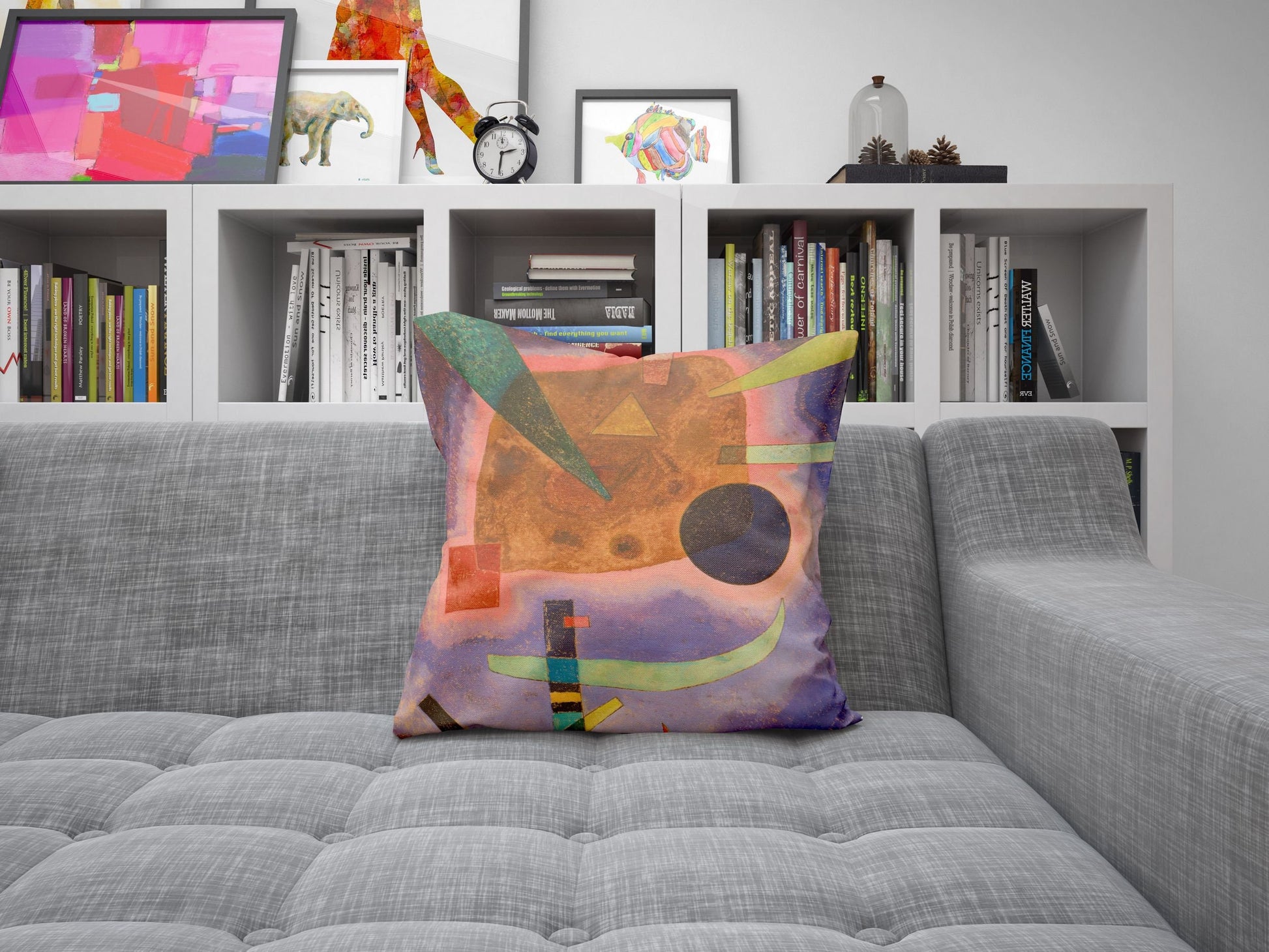 Wassily Kandinsky Abstract Painting, Throw Pillow Cover, Abstract Pillow Case, Designer Pillow, Contemporary Pillow, Indoor Pillow Cases