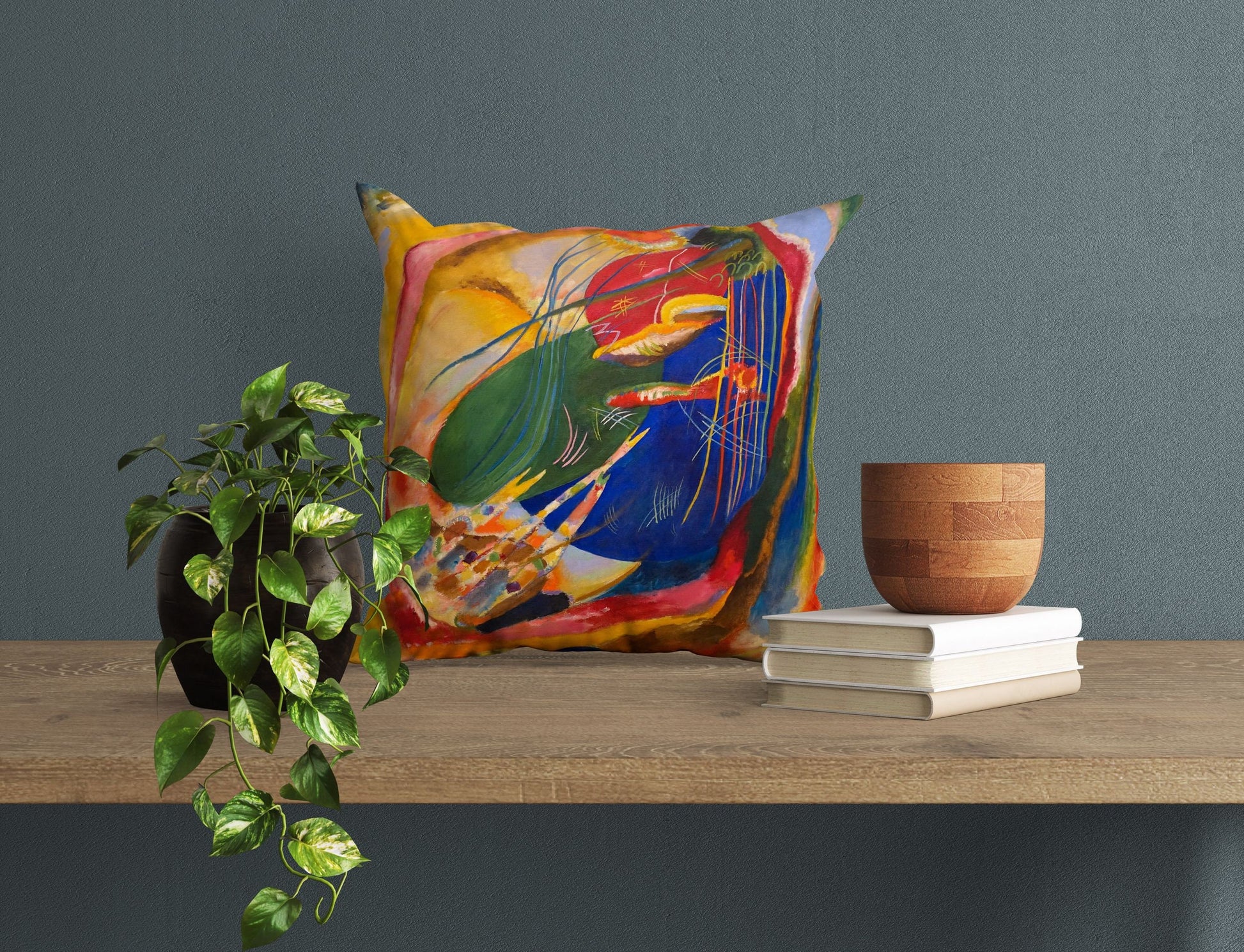 Wassily Kandinsky Abstract Painting, Tapestry Pillows, Geometric Pillow, Art Pillow, Contemporary Pillow, Large Pillow Cases