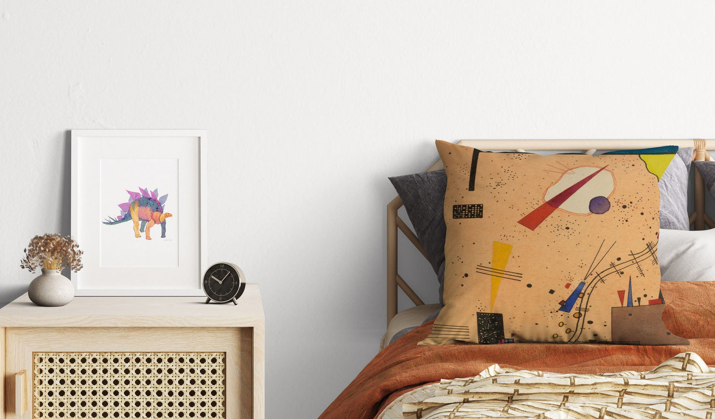 Wassily Kandinsky Abstract Painting, Pillow Case, Abstract Pillow Case, Art Pillow, Colorful Pillow Case, Modern Pillow, 18 X 18 Pillow