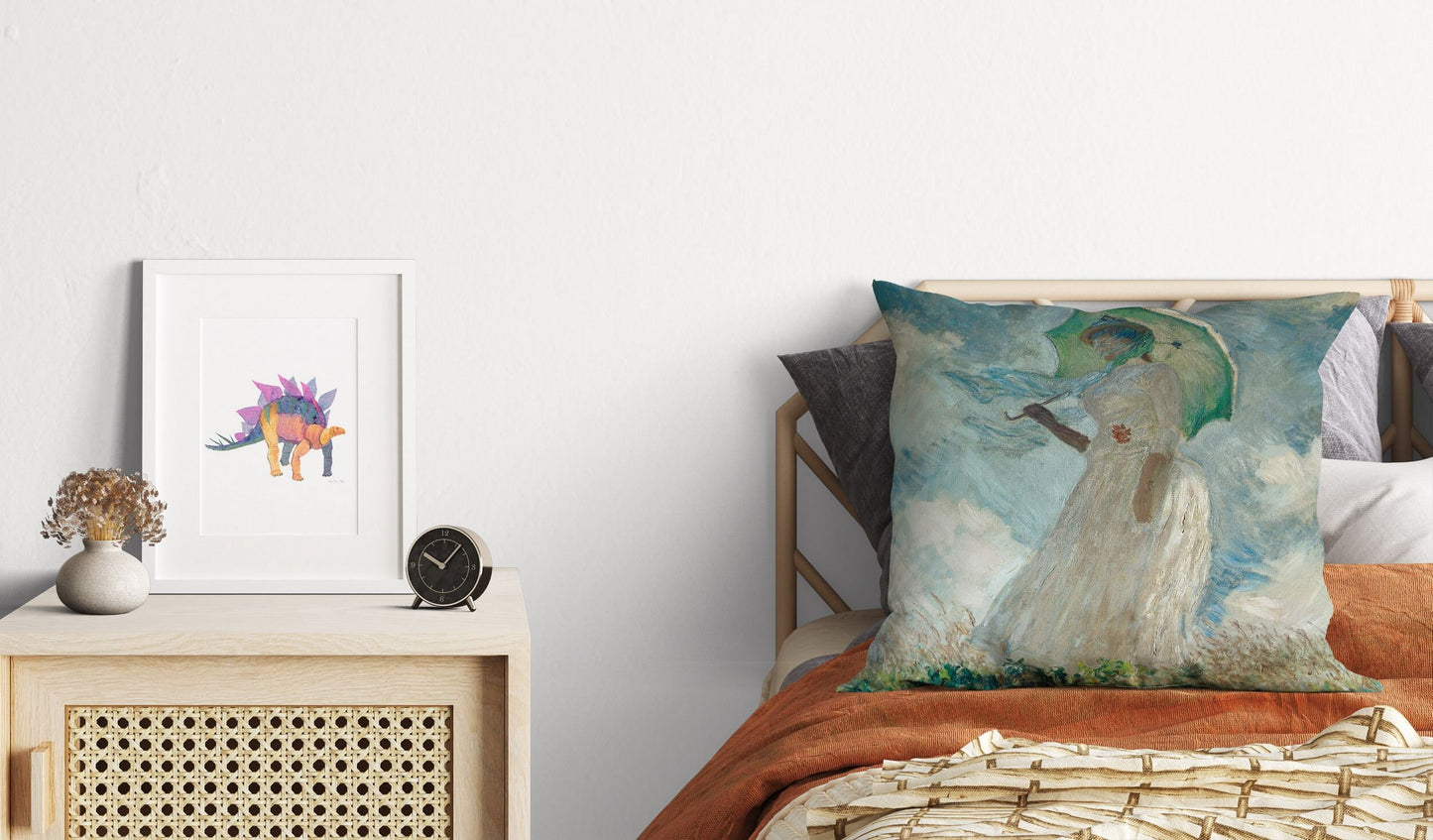 Claude Monet Famous Painting, Decorative Pillow, Abstract Throw Pillow Cover, Artist Pillow, Blue Farmhouse Pillow, Indoor Pillow Cases