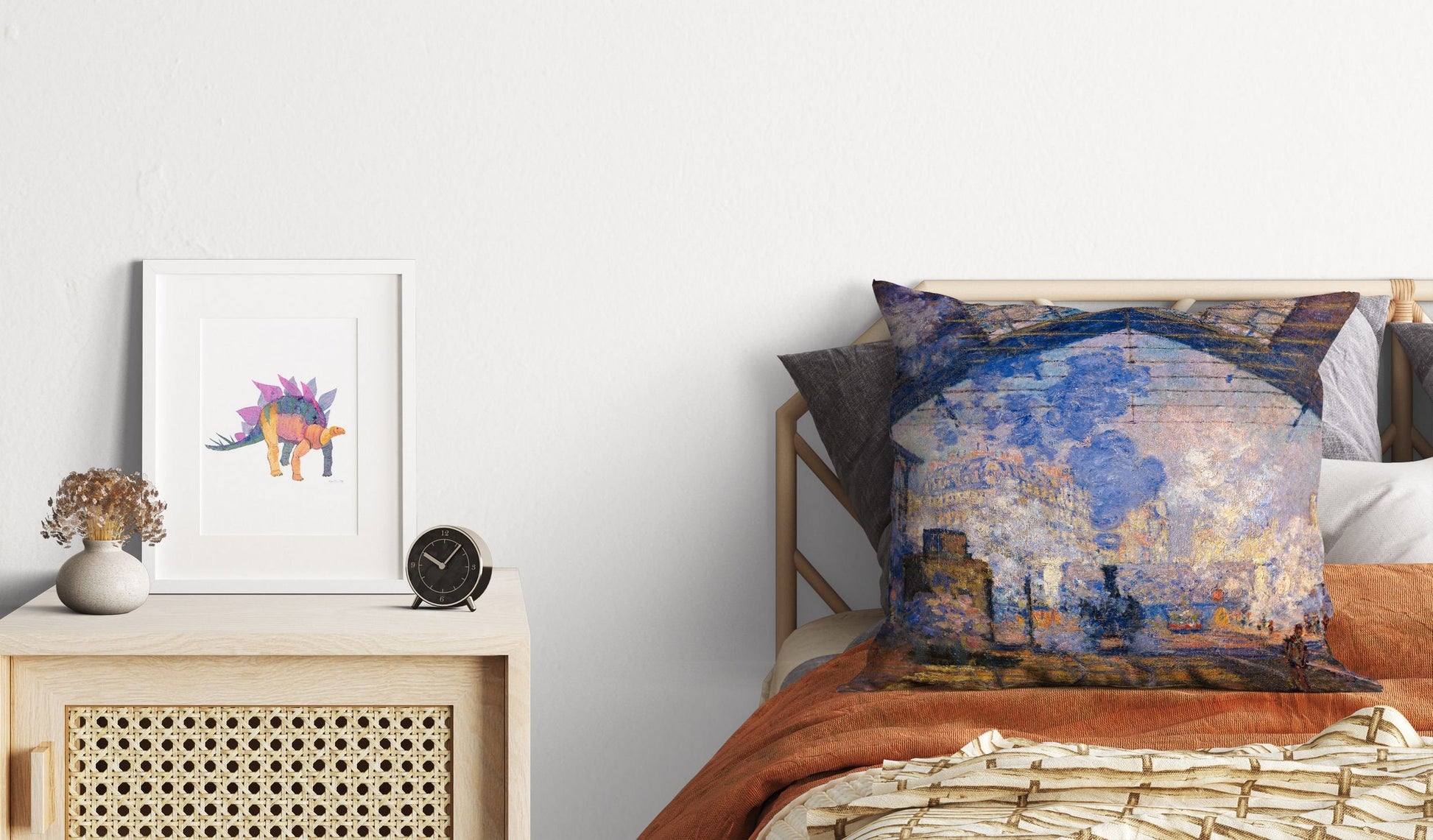 Claude Monet Famous Painting, Toss Pillow, Abstract Throw Pillow Cover, Art Pillow, 22X22 Pillow Cover, Farmhouse Pillow, Abstract Decor