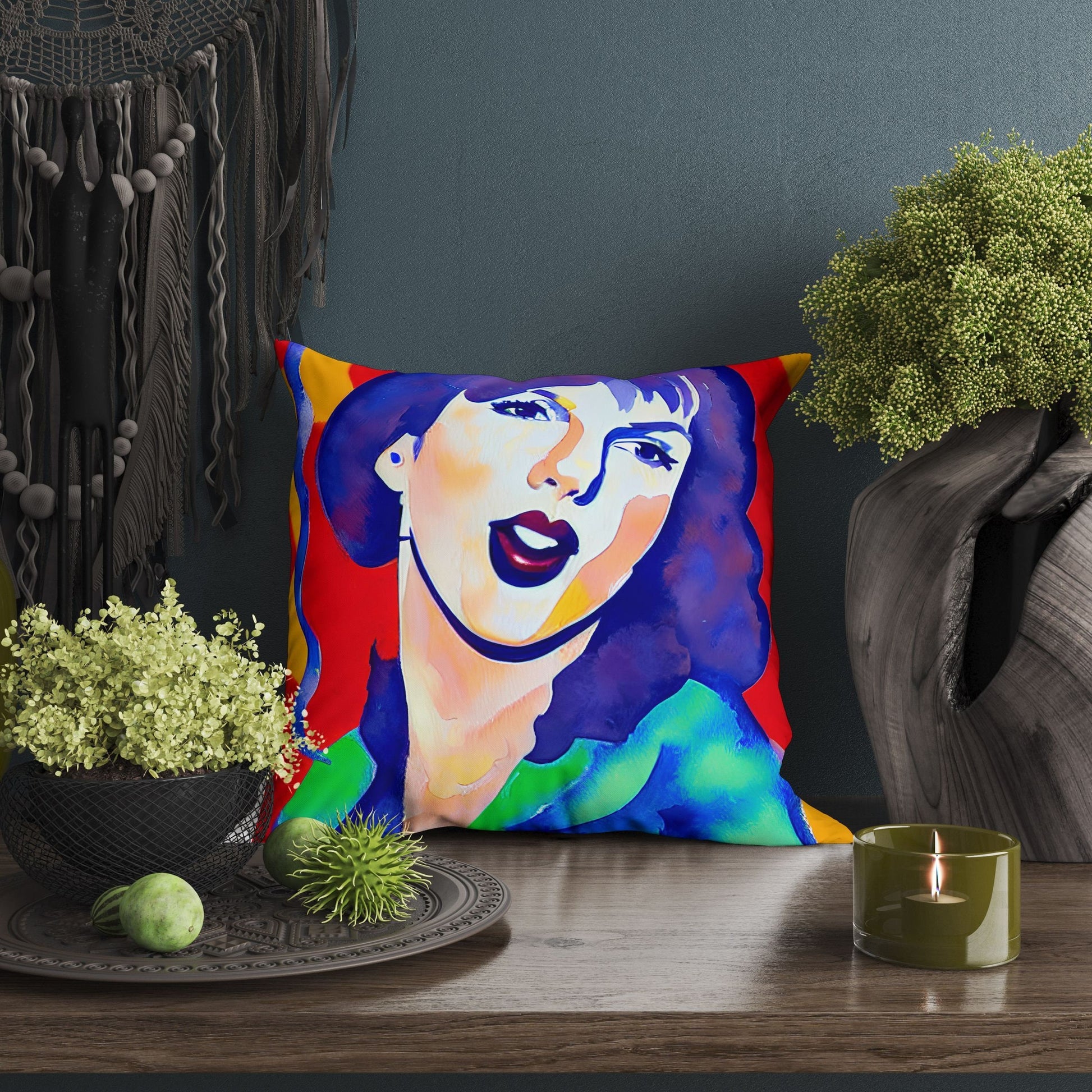 Taylor Swift Throw Pillow Cover, Abstract Pillow, Soft Pillow Cases, Colorful Pillow Case, Fashion, Housewarming Gift, Abstract Decor