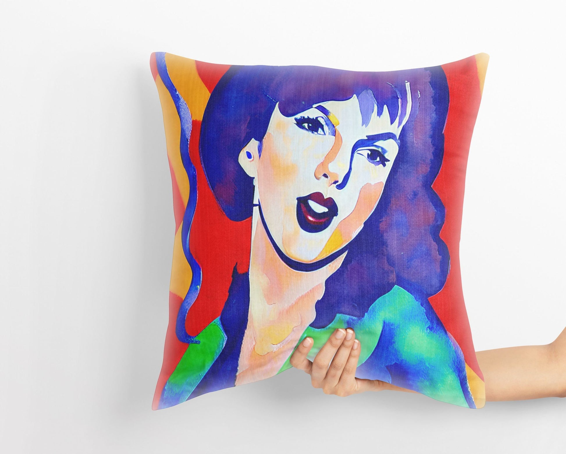Taylor Swift Throw Pillow Cover, Abstract Pillow, Soft Pillow Cases, Colorful Pillow Case, Fashion, Housewarming Gift, Abstract Decor