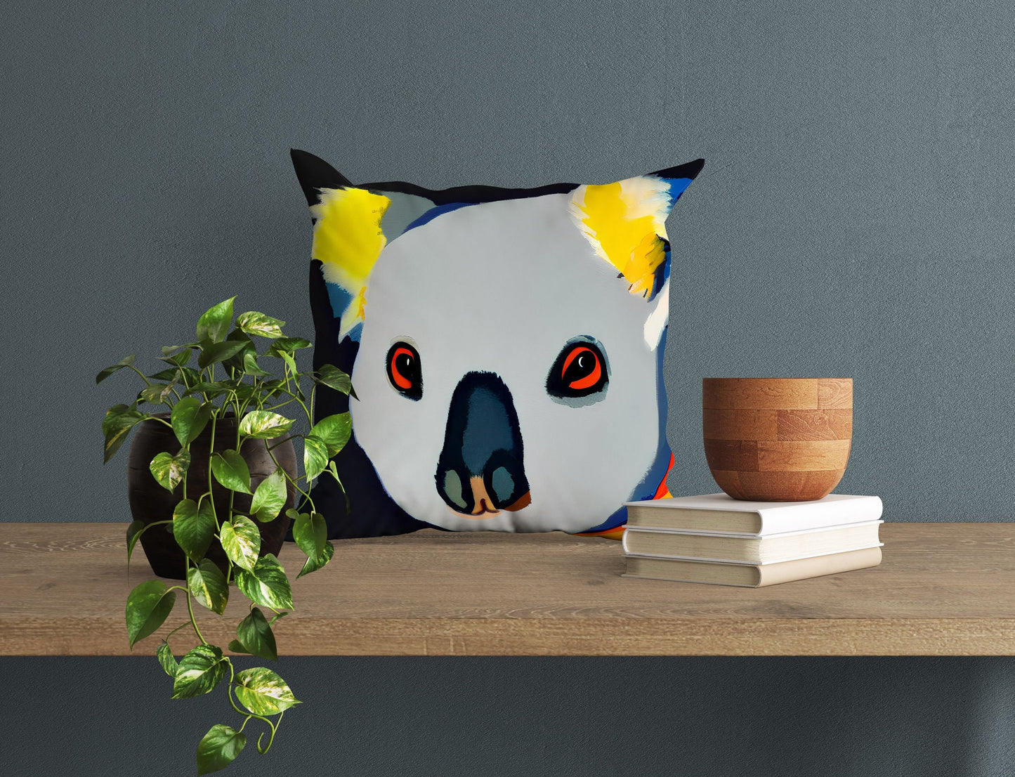 Australian Wildlife Australian Wildlife Koala Decorative Pillow, Abstract Throw Pillow, Art Pillow, Colorful Pillow Case, Modern Pillow