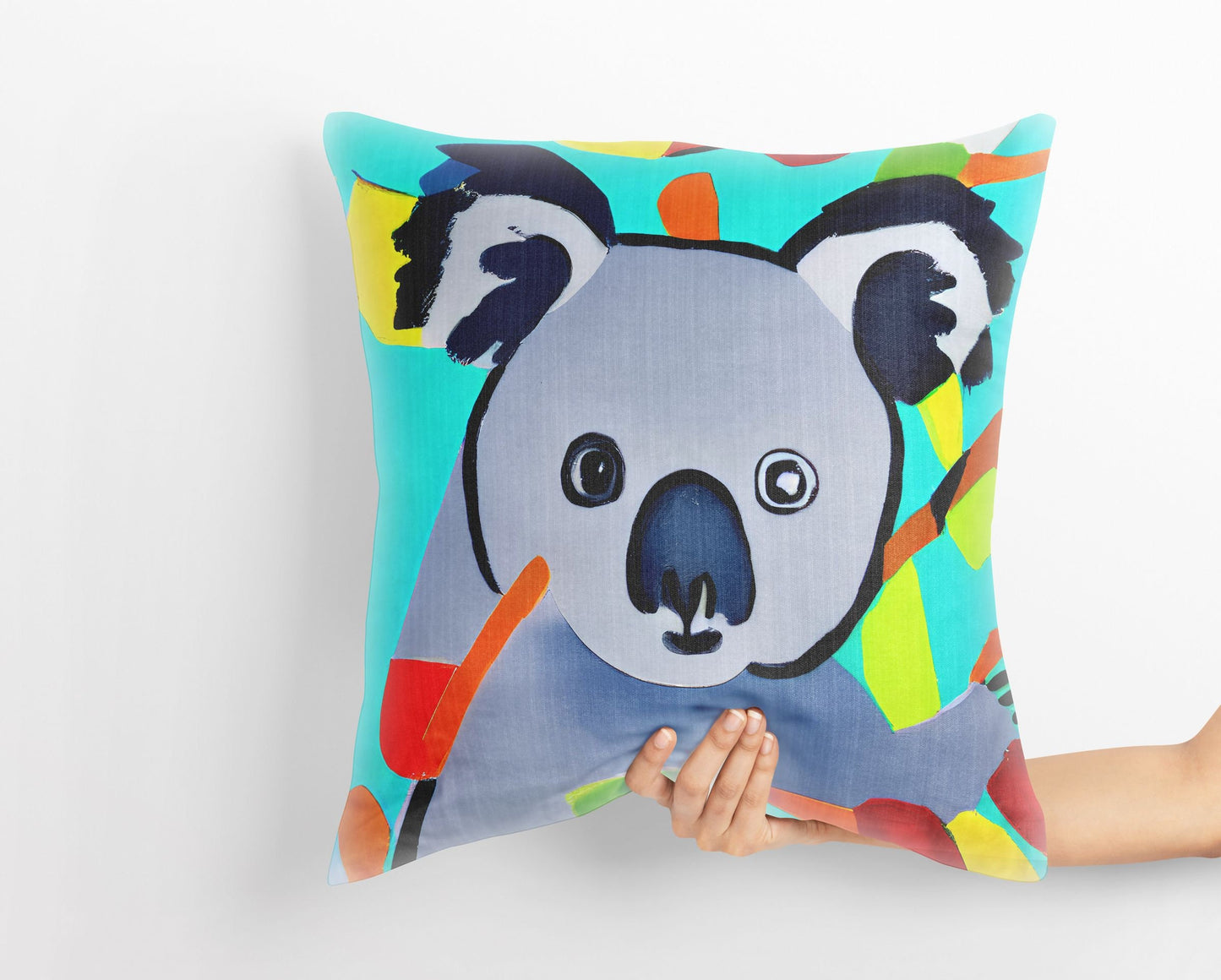 Australian Wildlife Australian Wildlife Koala Decorative Pillow, Abstract Pillow, Designer Pillow, Colorful Pillow Case, Modern Pillow