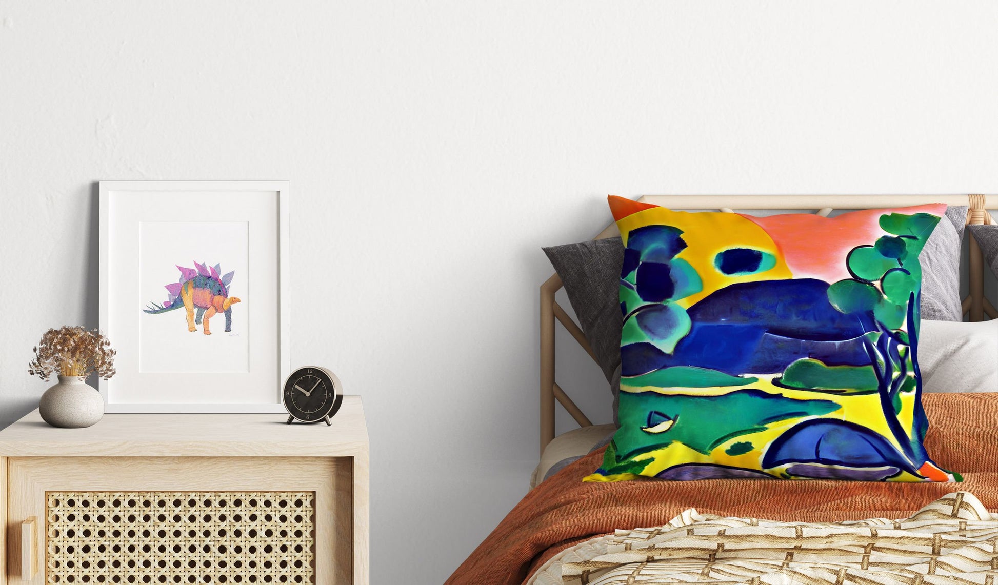 Abstract Landscape Toss Pillow, Abstract Pillow Case, Art Pillow, Contemporary Pillow, 24X24 Pillow Case, Christmas Pillow Covers