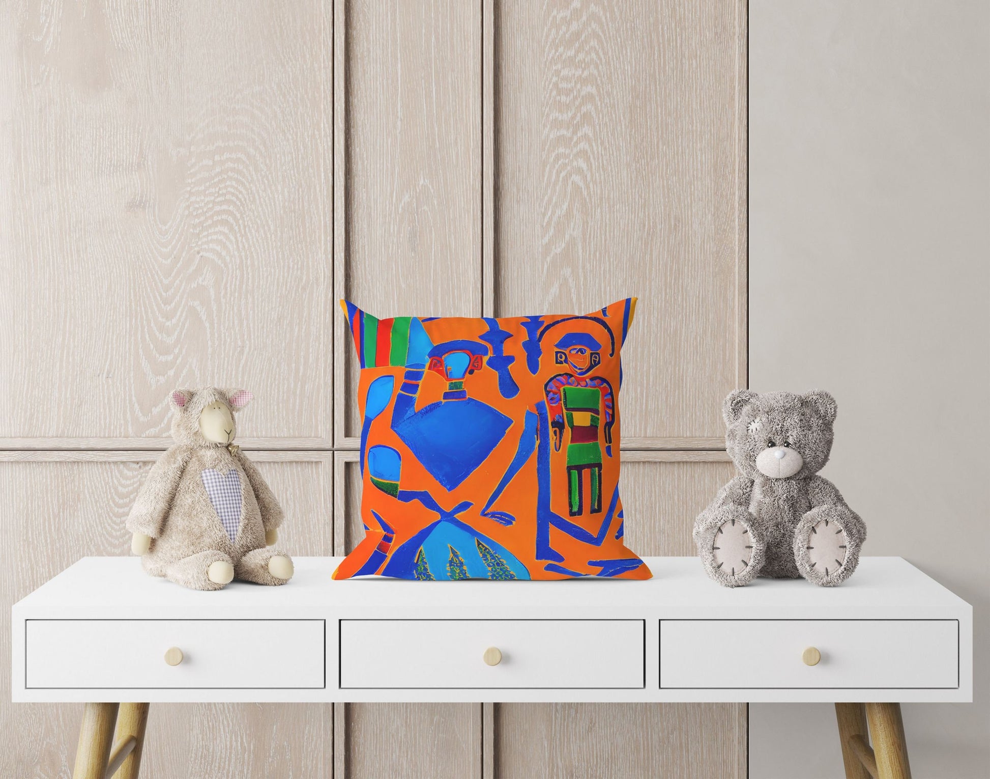 Symbol Of Mayan Culture, Decorative Pillow, Cat Pillow, Art Pillow, Colorful Pillow Case, Watercolor Pillow Cases, Sofa Pillows