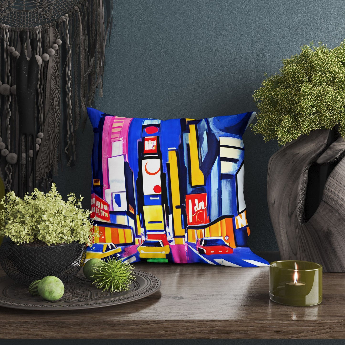 New York Times Square At Night, Throw Pillow Cover, Cat Pillow, Soft Pillow Cases, Colorful Pillow Case, Home And Living, Sofa Pillows