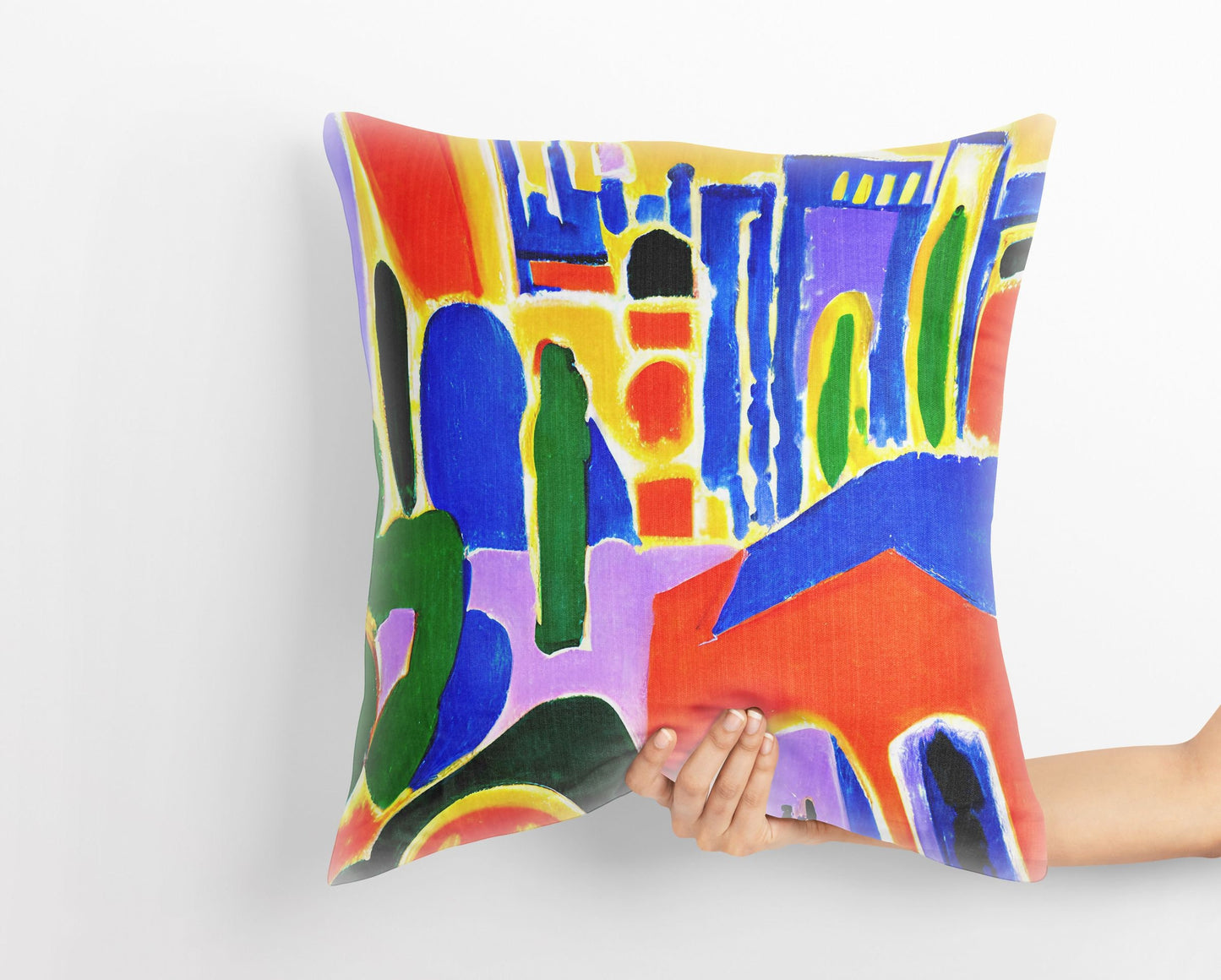 Night View Of Los Angeles, Throw Pillow, Abstract Pillow, Soft Pillow Cases, Colorful Pillow Case, Impressionist Pillow, Sofa Pillows