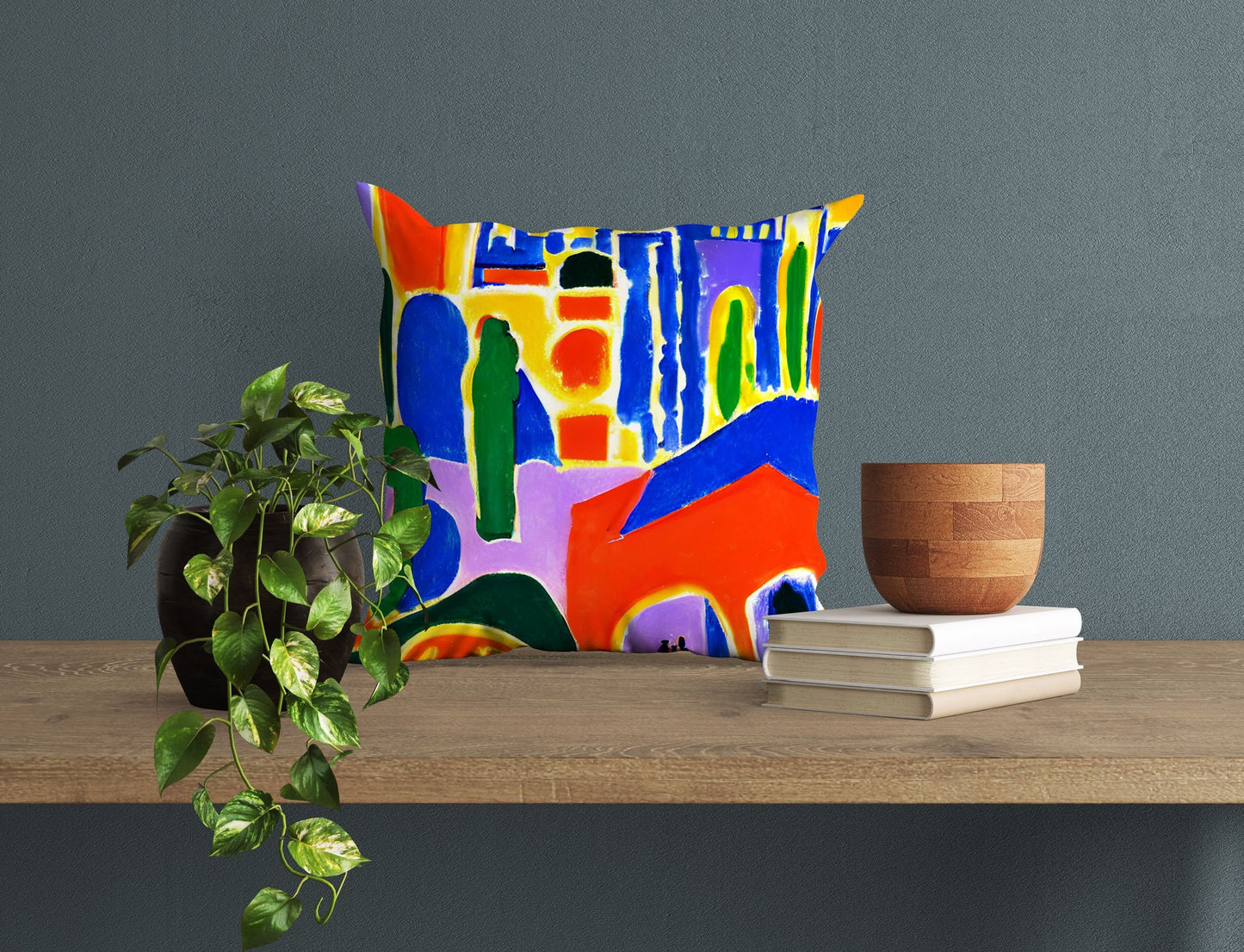 Night View Of Los Angeles, Throw Pillow, Abstract Pillow, Soft Pillow Cases, Colorful Pillow Case, Impressionist Pillow, Sofa Pillows