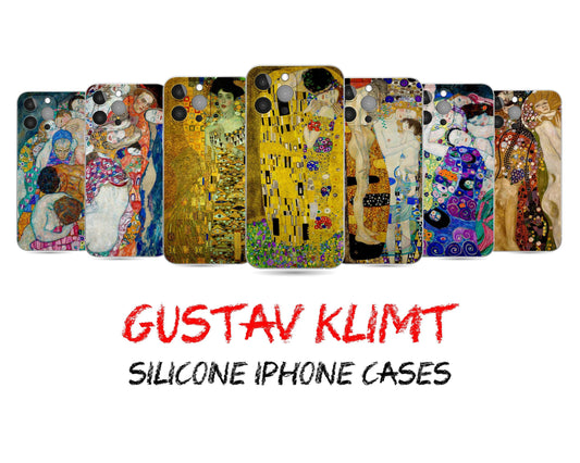 Gustav Klimt Art iPhone Case, Iphone 14 Plus Case, Iphone Se 2020, Modern Art Iphone Case, Green Iphone Case Iphone Xr, Designer Iphone Case