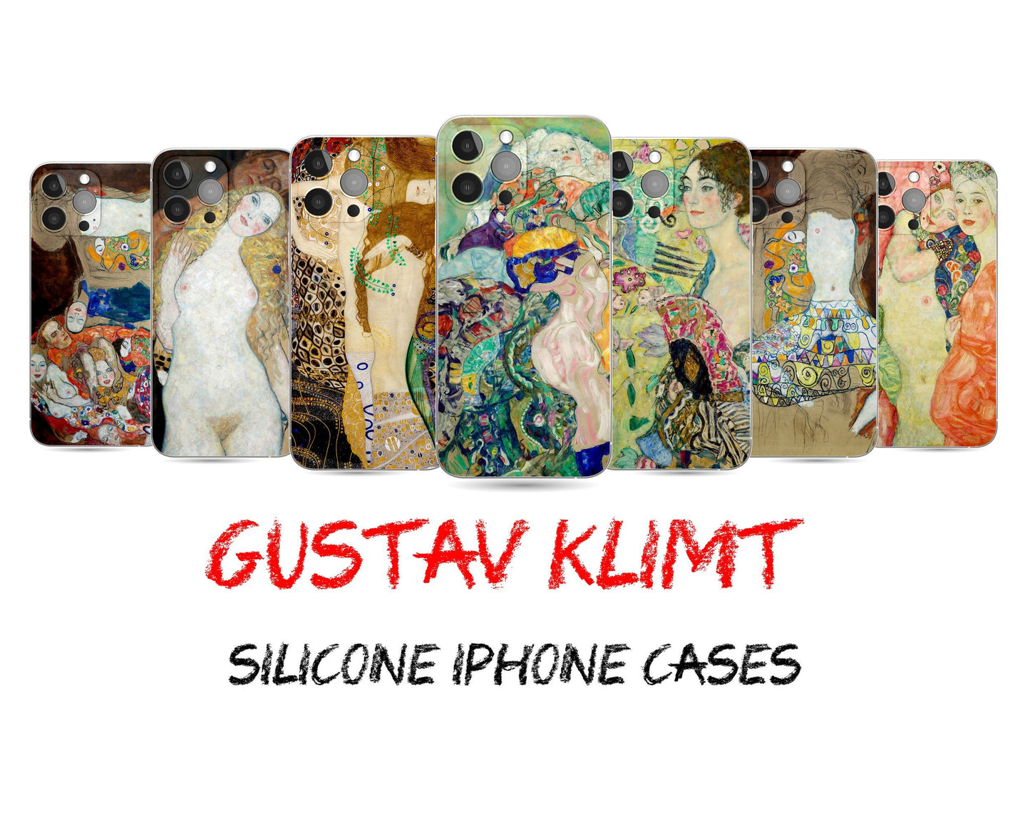 Gustav Klimt Art Phone Cases, Iphone 8 Plus Case, Iphone Xs Max, Iphone Case Iphone Xr, Aesthetic Iphone, Protective Case, Iphone Case Matte