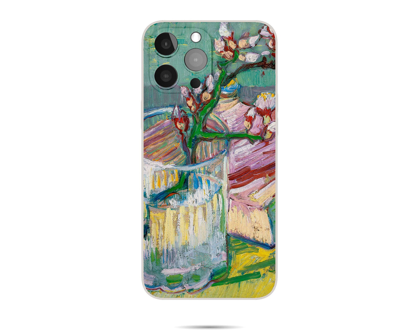 Vincent Van Gogh Blossoming Almond Branch In A Glass With A Book Iphone Case, 11 Pro Case, Iphone Xs Case, Iphone 8 Plus Case, Silicone Case