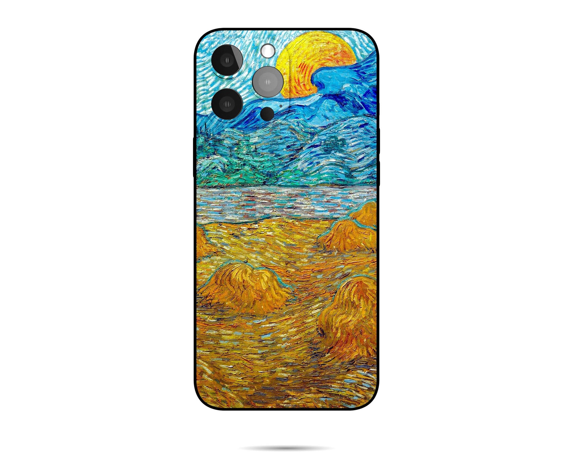 Vincent Van Gogh Evening Landscape With Rising Moon Iphone Case, Iphone 8Plus, Iphone X, Designer Iphone 8 Plus Case, Iphone Case Matte