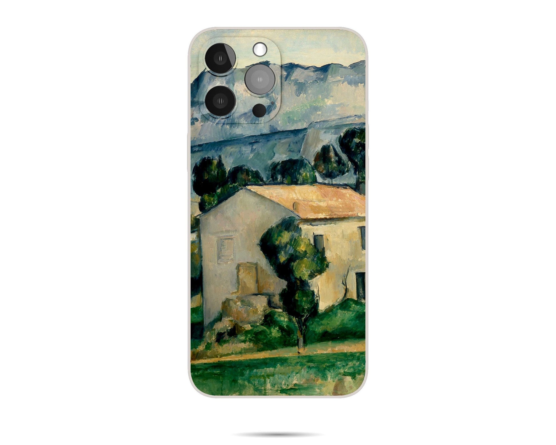 Iphone Case Of Paul Cézanne Famous Landscape Painting, Iphone 12 Pro Max, Iphone Xs Case, Post-Impressionist, Birthday Gift, Silicone Case